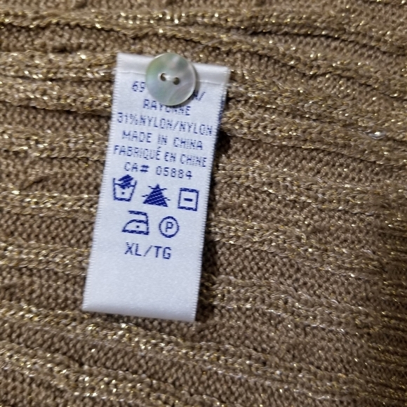 Tabi Simply Classic cardigan with gold thread in a XL - Picture 4 of 8